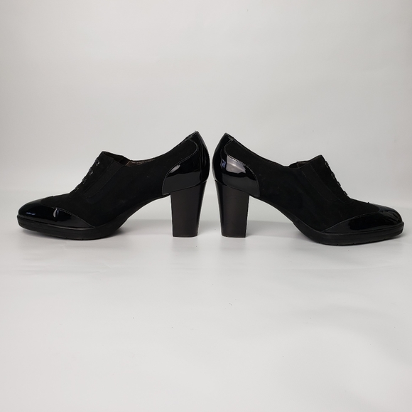 Confort Heeled Oxford Style Career - Picture 5 of 11